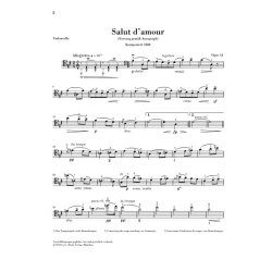 Edward Elgar: Salut d'Amour Op. 12 For Violoncello And Piano