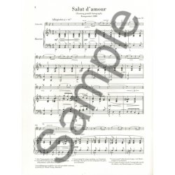 Edward Elgar: Salut d'Amour Op. 12 For Violoncello And Piano