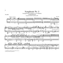 Johannes Brahms: Symphonies No. 3 And 4 - Arrangement For Piano Four-Hands
