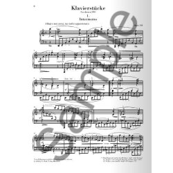 Johannes Brahms: Piano Pieces Op. 118, Nos. 1- 6 (Henle Urtext Edition)