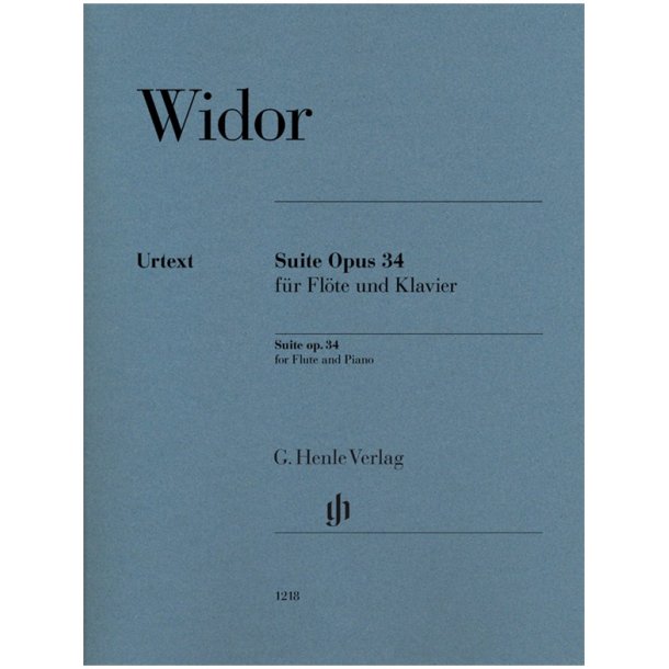 Charles-Marie Widor: Suite Op. 34 For Flute And Piano