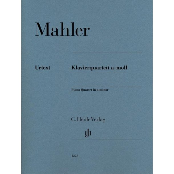 Mahler Gustav Piano Quartet In A Minor Vln/Vla/Vlc/Pf Sc/Pts Urtext