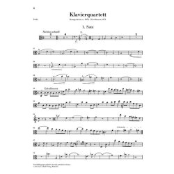 Mahler Gustav Piano Quartet In A Minor Vln/Vla/Vlc/Pf Sc/Pts Urtext