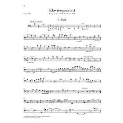 Mahler Gustav Piano Quartet In A Minor Vln/Vla/Vlc/Pf Sc/Pts Urtext