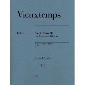 Vieuxtemps Henry Elegie Op. 30 For Viola And Piano Vla/Pf Urtext Bk