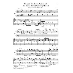 W. A. Mozart: Piano Pieces From The 'Nannerl Music Book'