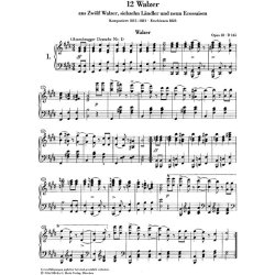 Franz Schubert: Dances - Selection (Urtext Edition)