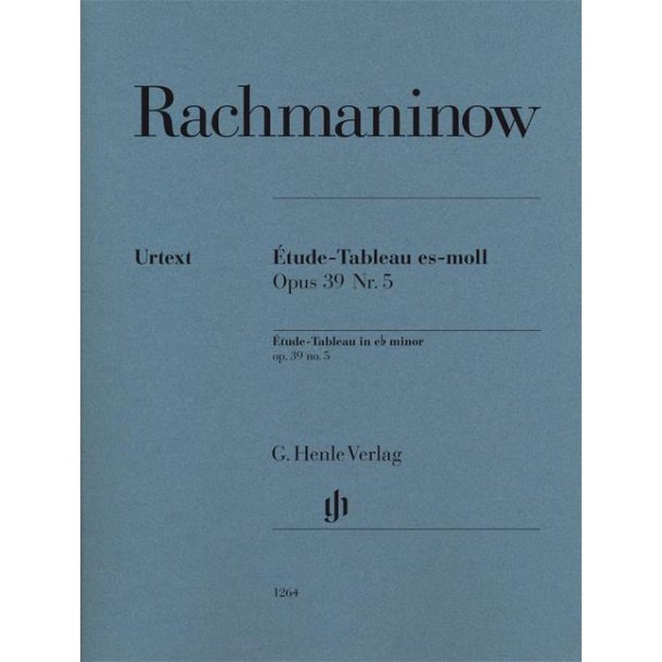 Rachmaninov Sergei Etude Tableau In E Flat Minor Op.39 No.5 Pf Urtext