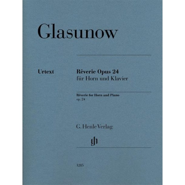 Glasunow Alexander Reverie Opus 24 Hn/Pf Urtext Bk