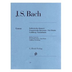 J.S. Bach:  Italian Concerto,  French Ouverture, Four Duets, Goldberg Variations (Urtext)