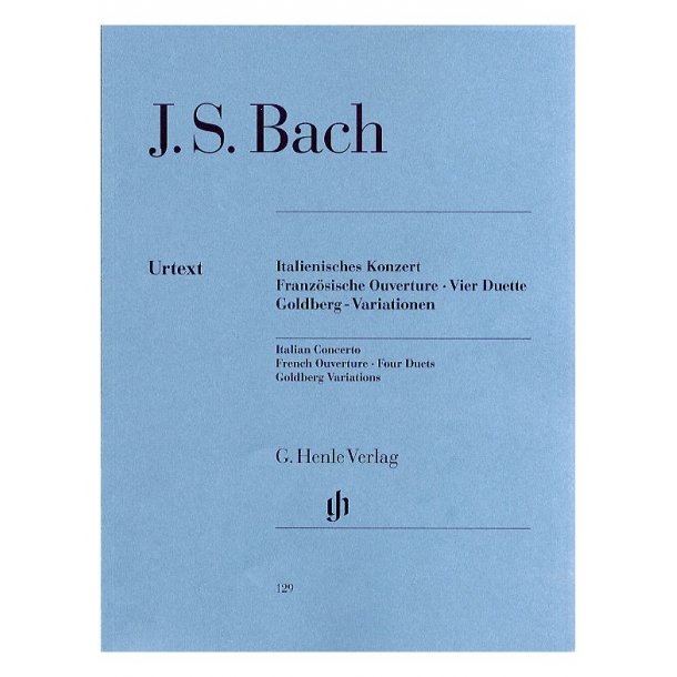 J.S. Bach:  Italian Concerto,  French Ouverture, Four Duets, Goldberg Variations (Urtext)