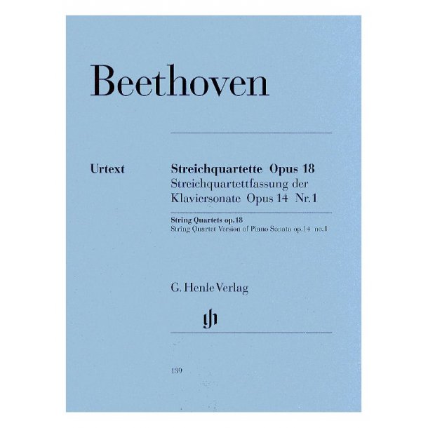 Beethoven: String Quartets Op.18 (Urtext)