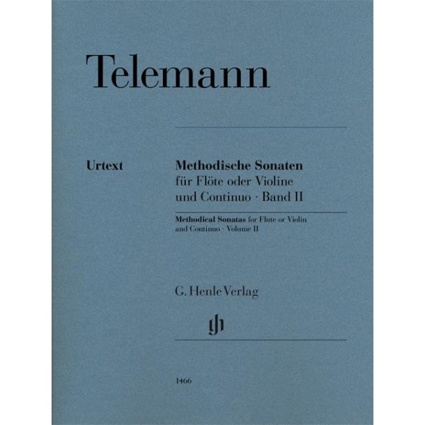 Telemann: Methodical Sonatas Volume 2 Flute Or Violin & Piano