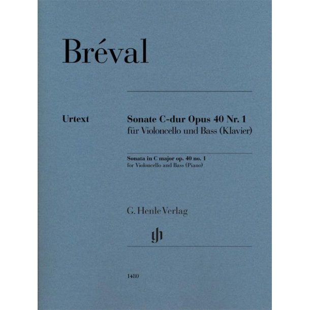 Sonate C-dur Opus 40 Nr. 1 : f&uuml;r Violoncello und Bass (Klavier)