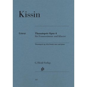 Thanatopsis op. 4 für Frauenstimme und Klavier : Thanatopsis op. 4 for female voice and pian