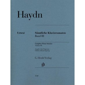 Complete Piano Sonatas Volume III w/o fg pb. : Edition without fingering