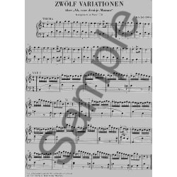 W.A. Mozart: 12 Variations On 'Ah, Vous Dirai-je Maman' K.265