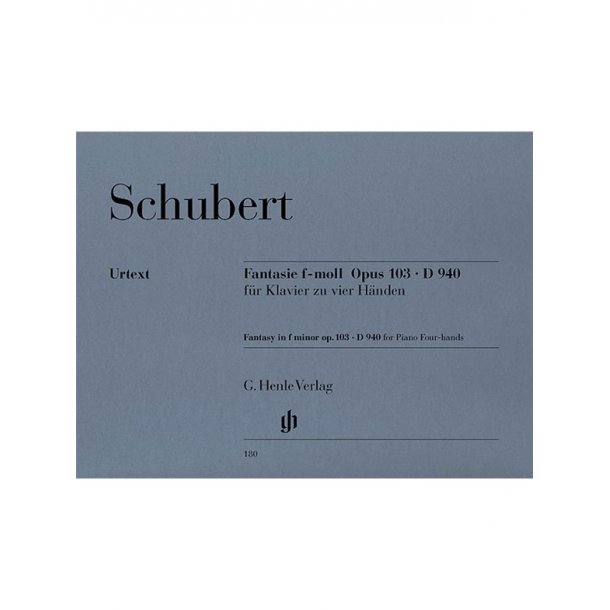 Franz Schubert: Fantasie F-Moll Fur Klavier Zu Vier Handen D.940 (Urtext)