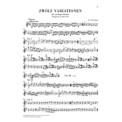 W.A. Mozart: Variations For Piano and Violin (Urtext)
