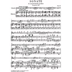 Johannes Brahms: Cello Sonata In E Minor Op.38 (Urtext Edition)