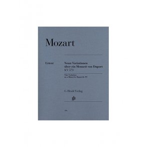 W.A. Mozart: 9 Variations On A Minuet By Duport KV. 573