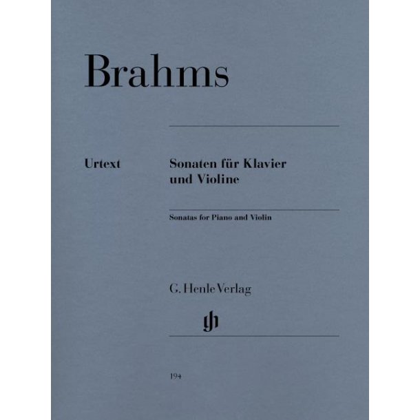 Johannes Brahms: Violin Sonatas (Urtext Edition)