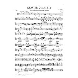 Johannes Brahms: Piano Quartet g minor op. 25