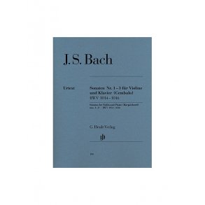 Johann Sebastian Bach: Sonatas for Violin and Piano (Harpsichord) 1-3 BWV 1014-1016