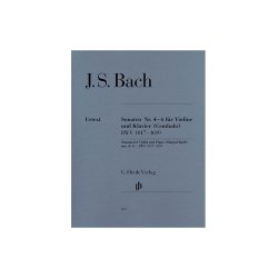Johann Sebastian Bach: Sonatas no. 4 - 6 for Violin and Piano (Harpsichord) BWV 1017-1019