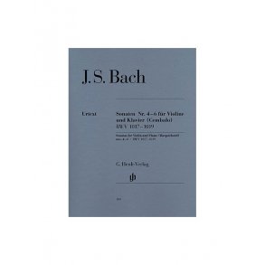 Johann Sebastian Bach: Sonatas no. 4 - 6 for Violin and Piano (Harpsichord) BWV 1017-1019