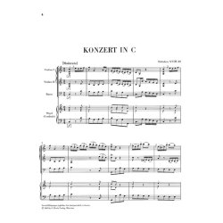 Franz Joseph Haydn: Concerto for Organ (Harpsichord) with String instruments C major Hob. XVIII:10 (First Edition)