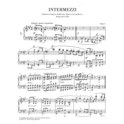 Robert Schumann: Intermezzi Op.4 (Piano)
