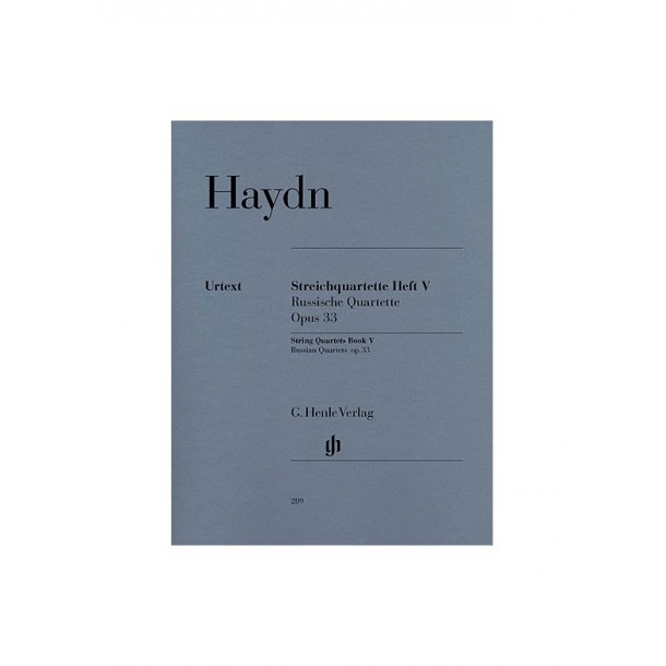 Franz Joseph Haydn: String Quartets - Volume V Op.33 'Russian Quartets' (Henle Urtext Edition)