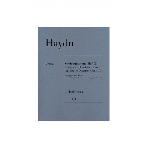 Franz Joseph Haydn: String Quartets Op.77 And Op.103 (Urtext Edition)