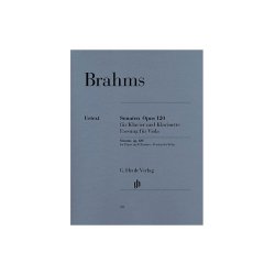 Johannes Brahms: Sonatas For Piano And Clarinet (Or Viola) Op.120, 1 and 2 (Version For Viola)