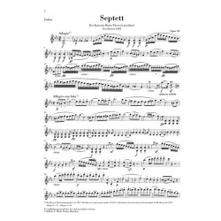 BEETHOVEN SEPTET IN Eb OP20 CHAM ENS