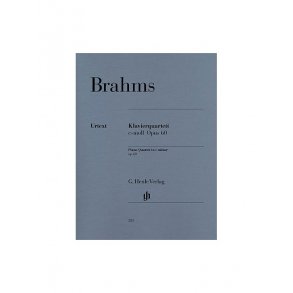 Johannes Brahms: Piano Quartet In C Op.60 (Henle Uertext Edition)