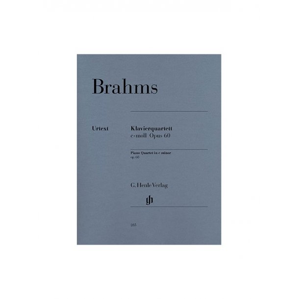 Johannes Brahms: Piano Quartet In C Op.60 (Henle Uertext Edition)