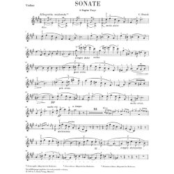 Csar Franck: Sonata For Piano And Violin In A