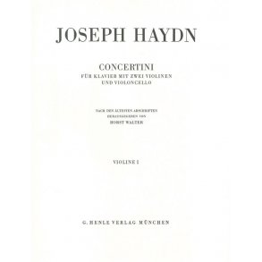 Franz Joseph Haydn: Concertini for Piano (Harpsichord) with two Violins and Violoncello