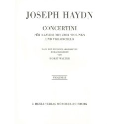 Franz Joseph Haydn: Concertini for Piano (Harpsichord) with two Violins and Violoncello