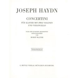Franz Joseph Haydn: Concertini for Piano (Harpsichord) with two Violins and Violoncello