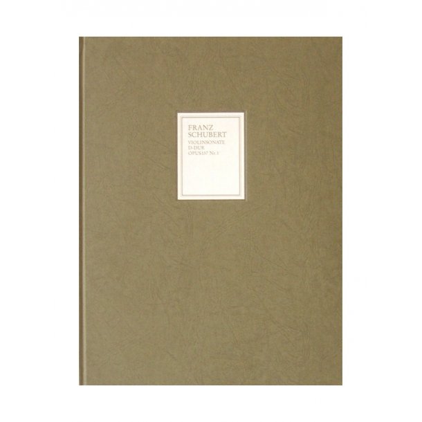 Franz Schubert: Sonata (Sonatina) for Piano and Violin D major op. 137 No. 1 D 384