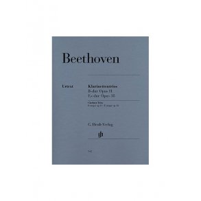 Ludwig van Beethoven: Clarinet Trios B flat major op. 11 and E flat major op.  38 for Piano, Clarinet (or Violin) and Violoncello