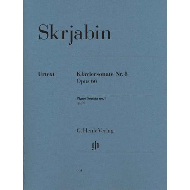 Alexander Scrjabin: Piano Sonata No.8 Op.66 (Urtext)