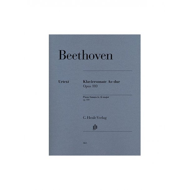 Ludwig Van Beethoven: Piano Sonata In A Flat Op.110 (Urtext Edition)