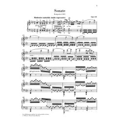 Ludwig Van Beethoven: Piano Sonata In A Flat Op.110 (Urtext Edition)
