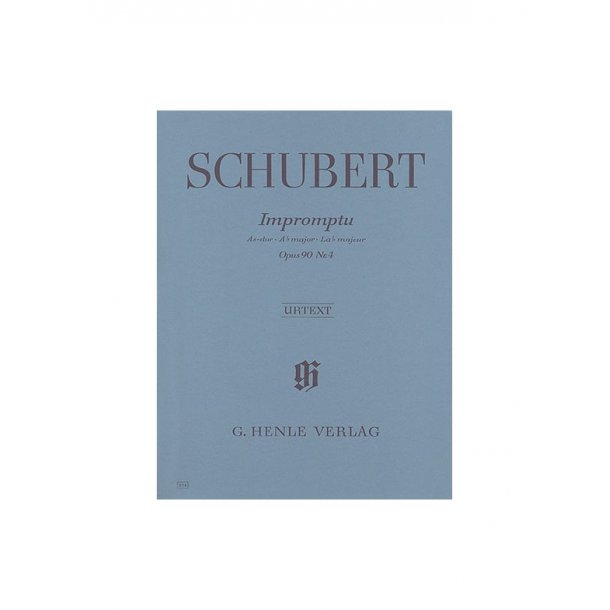 Franz Schubert: Impromptu In A Flat Op.90 No.4 D899 (Henle Urtext Edition)