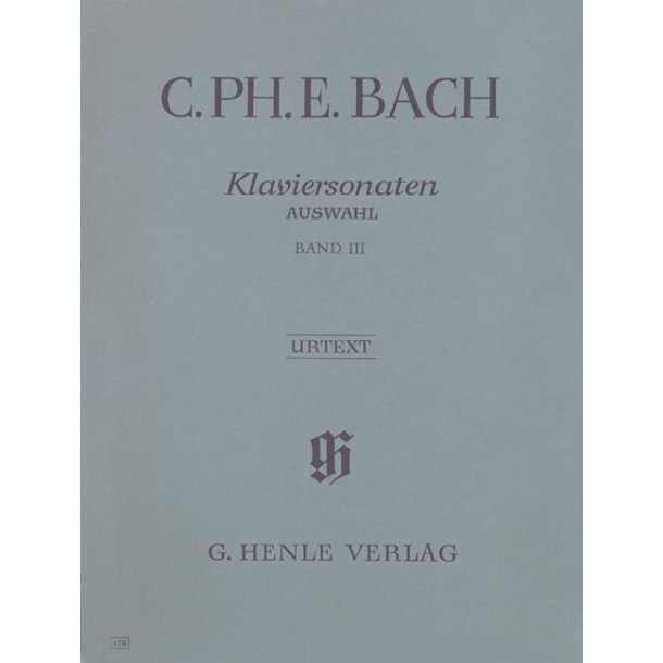 Carl Philipp Emanuel Bach: Piano Sonatas - Volume 3 (Urtext Edition)