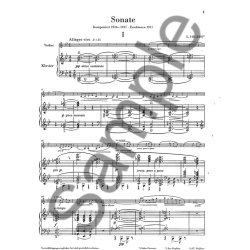 Claude Debussy: Sonata For Violin And Piano In G Minor